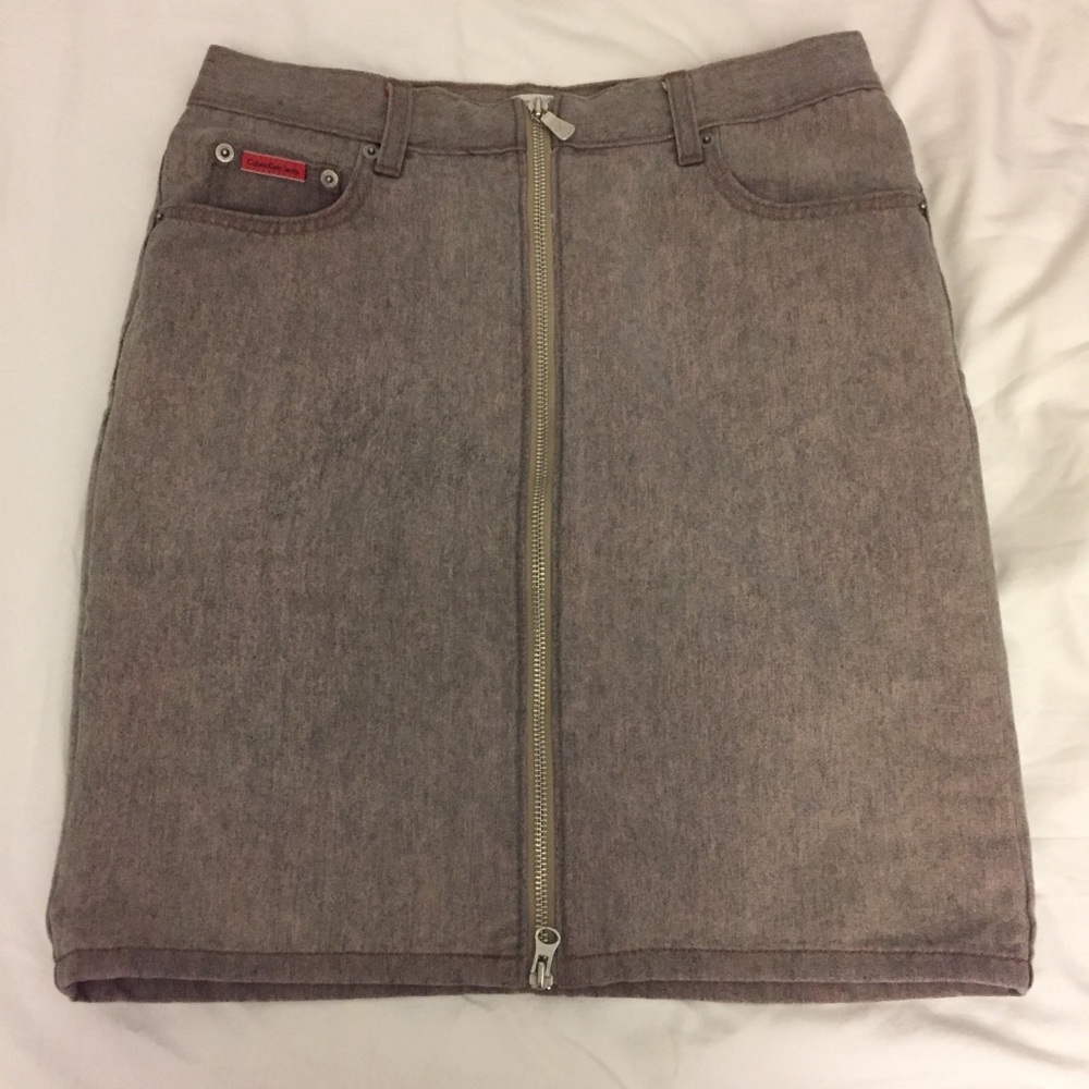 Calvin Klein zip skirt